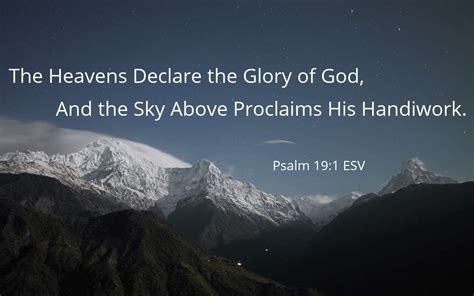 How the Heavens Declare the Glory of God (Psalm 19:1-6)