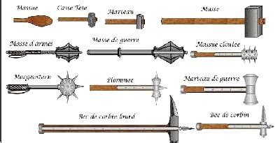 Blunt Weapons List - Discover the Medieval Mace, Warhammer and Flails ...