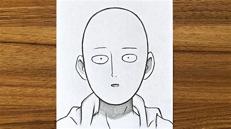 How To Draw Saitama From One Punch Man || Easy drawing for beginners ...