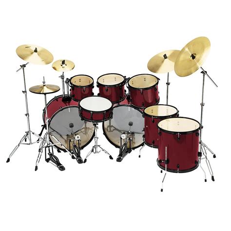 Sound Percussion Labs Pro 8-piece Double Bass Drum Set - Woodwind ...