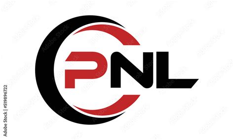 PNL swoosh three letter logo design vector template | monogram logo ...