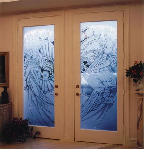 Etched Glass, Frosted Glass Interior Doors, Custom