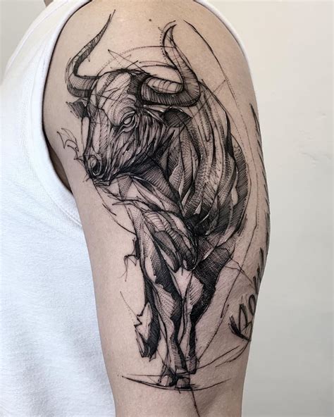 @bk_tattooer | Bull tattoos, Taurus bull tattoos, Taurus tattoos