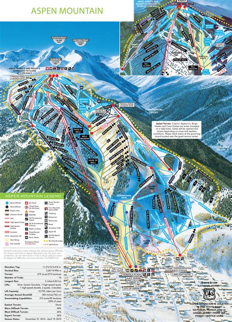 Aspen Snowmass Trail Map | OnTheSnow