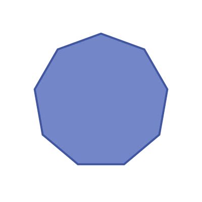 GraphicMaths - Nonagons - polygons with 9 sides