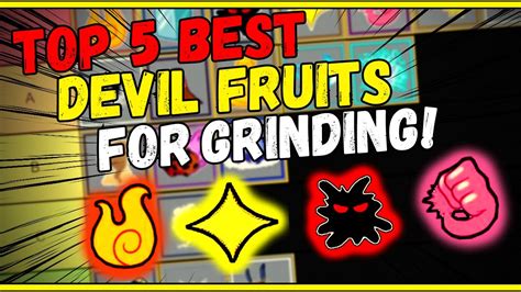 Top 5 Best Devil Fruits For Grinding/Farming In Blox Fruits! | Tips And ...