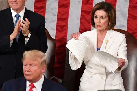 Nancy Pelosi Rips Up Donald Trump's Speech After State of the Union Address