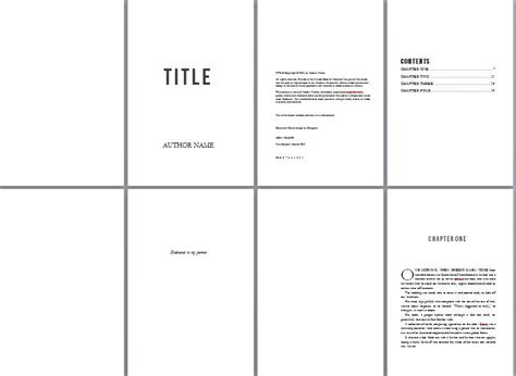 Design your own book layout for print in Microsoft Word with these free ...