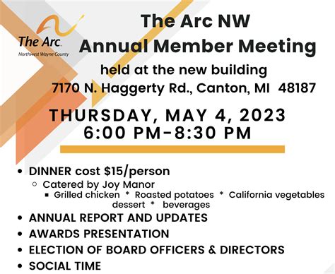 The Arc NW’s Annual Member Meeting 2023 – The Arc NW