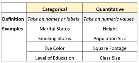 Quantitative And Categorical Variables | Sparkhouse