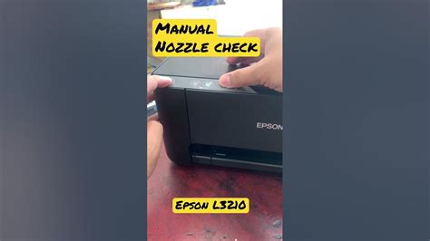 Epson l3210 how to manual nozzle check #shorts - YouTube