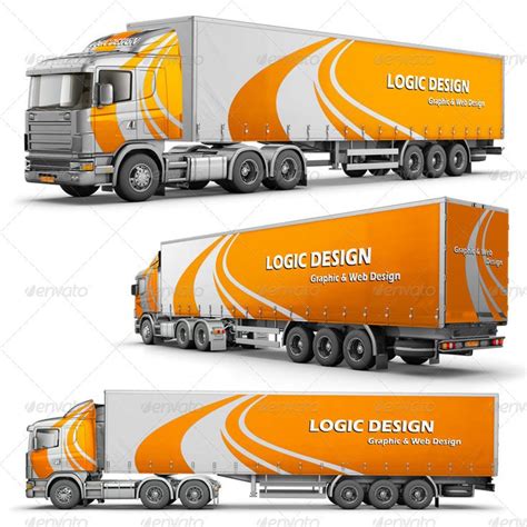 50+ Truck Mockup PSD For Trucks Branding – Free & Premium Downloads ...