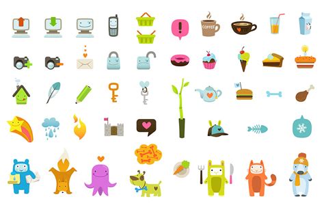 Ultra Cute icon set - Mirjami Manninen Finnish Illustrator