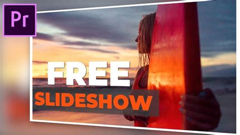 Adobe Premiere Pro - Free Slideshow Template | Photo slideshow ...