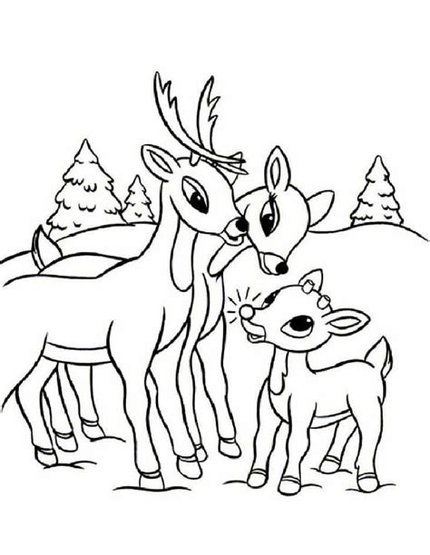 Free Printable Reindeer Coloring Pages For Kids