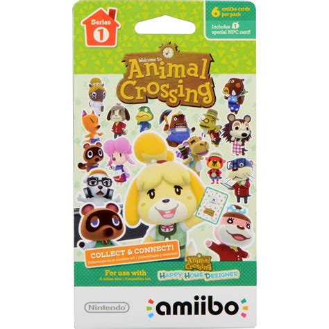 Nintendo Animal Crossing amiibo Cards Series 1 (6-Pack) NVLEMA6A