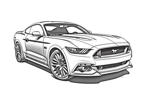 21 Unique Ford Mustang Coloring Pages - Etsy