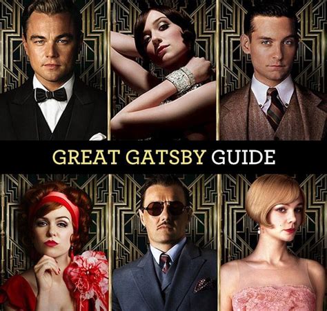 The Great Gatsby Character Guide & 1920s Fashions | Gatsby, The great ...