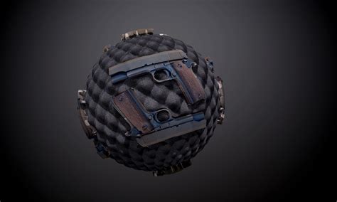 3D Game Asset Store - Gun Pistol Weapon Case Seamless PBR Texture