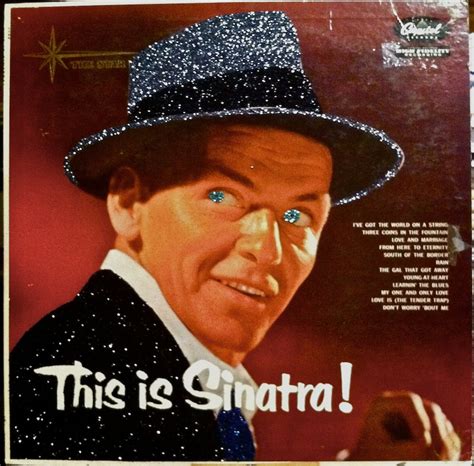 Glittered Vintage Frank Sinatra This is Sinatra Album Art - Etsy