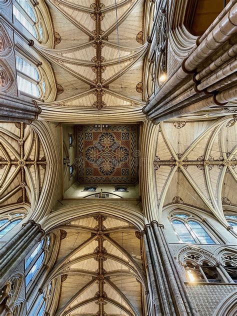 Westminster Abbey Gothic Architecture of Ceilings Editorial Photography ...