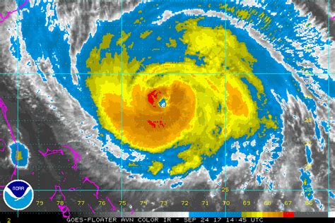 Hurricane Maria update: 1100 AM EDT (1500 UTC) Sun Sep 24 2017 - Ocean ...