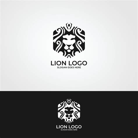 Lion's Head Logo 5902591 Vector Art at Vecteezy