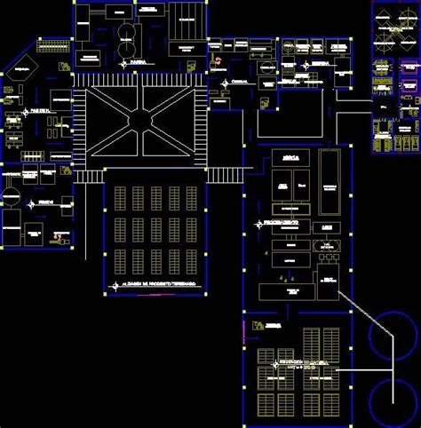 Rice Factory: Production Area DWG Block for AutoCAD #rice #factory: # ...