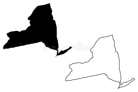 New York map vector stock vector. Illustration of national - 117647703