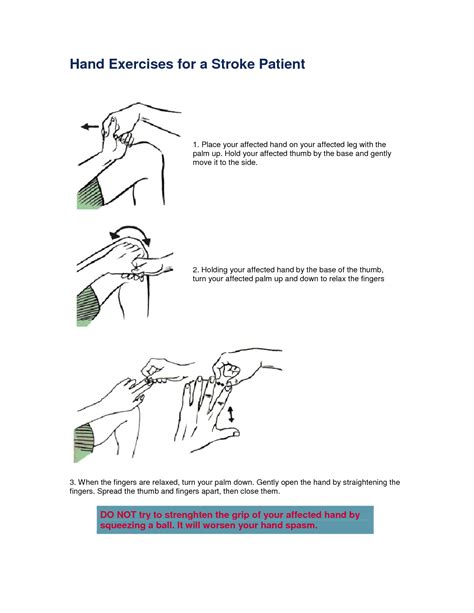 Printable Occupational Therapy Hand Exercises