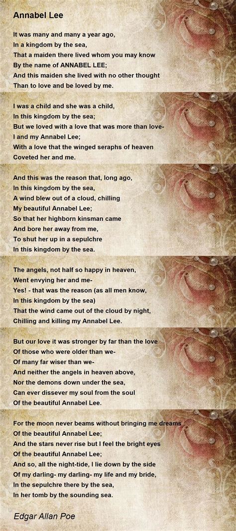 Annabel Lee - Annabel Lee Poem by Edgar Allan Poe