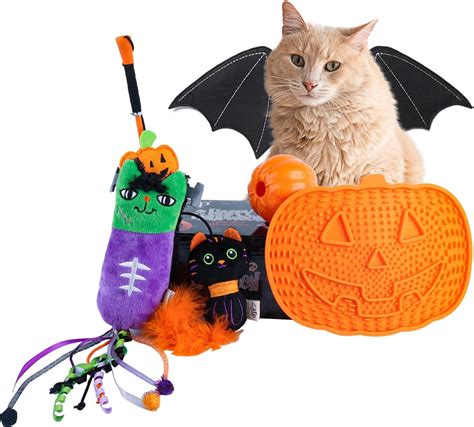 Amazon.com : ALL FOR PAWS Halloween Cat Toys Set, Kitten Toys, 4 in 1 ...