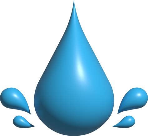 water drop icon 3d 17339034 PNG