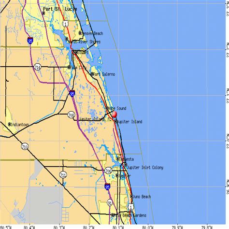 Map Of Jupiter Florida | Maps Of Florida