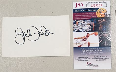 Jack Dodson Signed Autographed 3x5 Card JSA Certified Andy Griffith ...