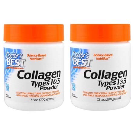 Doctor's Best, Best Collagen, Types 1 & 3, Powder, 7.1 oz (200 g) - 2 ...