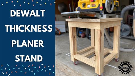 Thickness Planer Stand Built With Caster Wheels / DIY / Easy step by ...