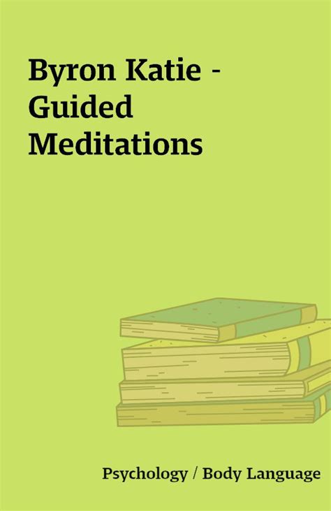 Byron Katie – Guided Meditations – Shareknowledge Central