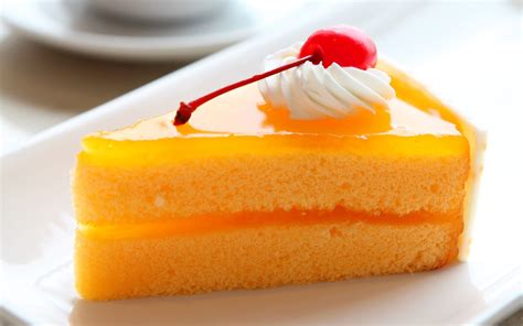 Slice Cake Wallpaper HD - Best Wallpaper HD | Delicious orange cake ...