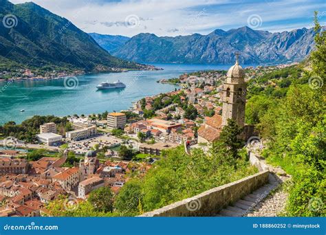 Old Town of Kotor with Famous Bay of Kotor, Montenegro, Balkans Region ...