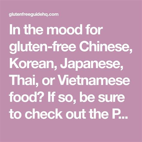 Pei Wei Gluten Free Menu