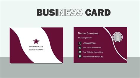 business card .corporate modern business card design 36344585 Vector ...