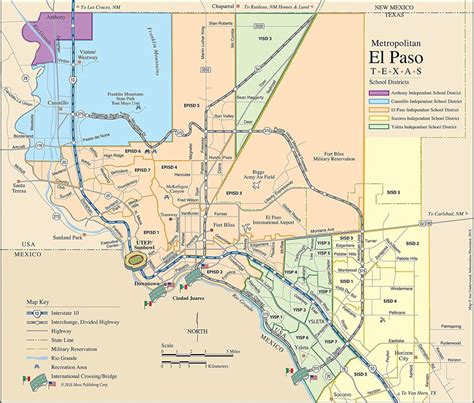 Map of El Paso, Texas | Streets and neighborhoods