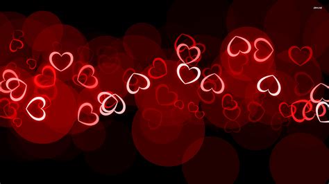 🔥 Free download Glowing Hearts Happy Valentines Day HD Desktop ...