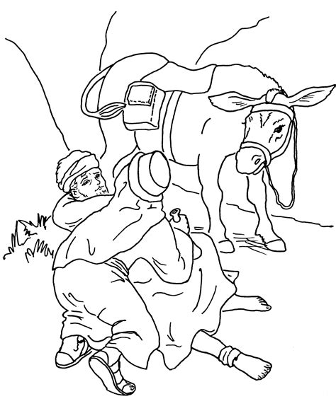 Coloring Pages - Parable of the Good Samaritan