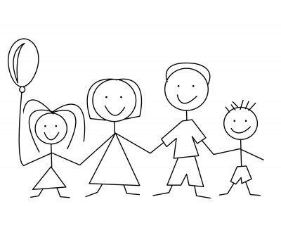 Family and home 1 | Family drawing, Family cartoon, Family clipart