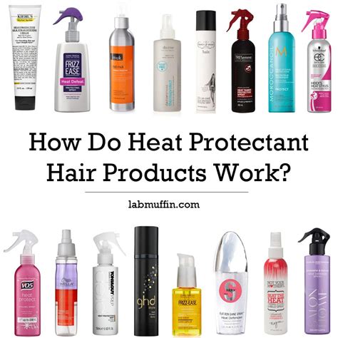 How do heat protectant hair products work? | Lab Muffin Beauty Science