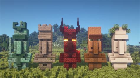 I built 5 new Villager Statue designs! [Including Tutorial] : r ...