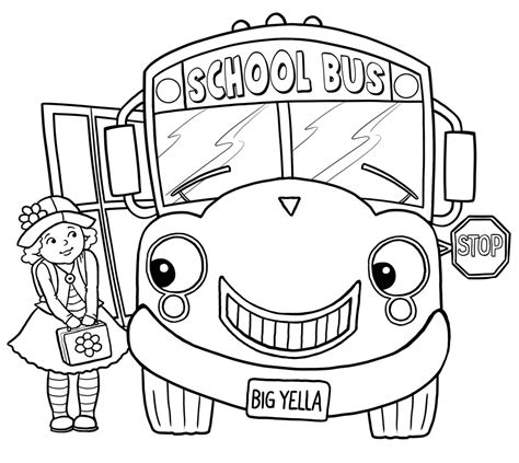 Free Printable School Bus Coloring Pages For Kids