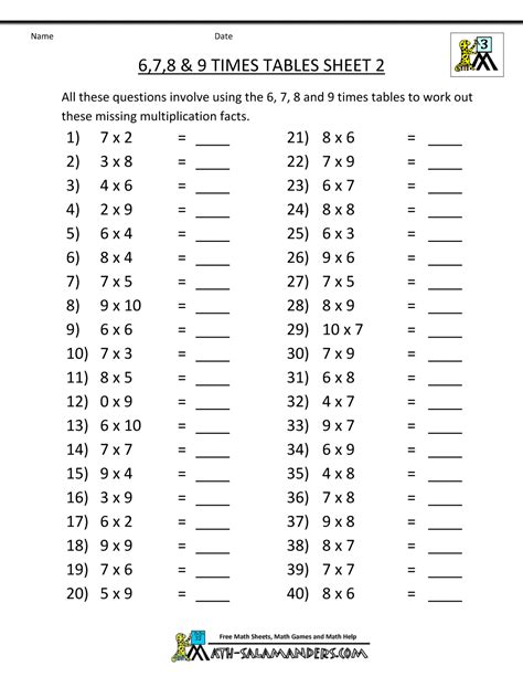 free-math-sheets-multiplication-6-7-8-9-times-tables-2.gif (1000×1 ...